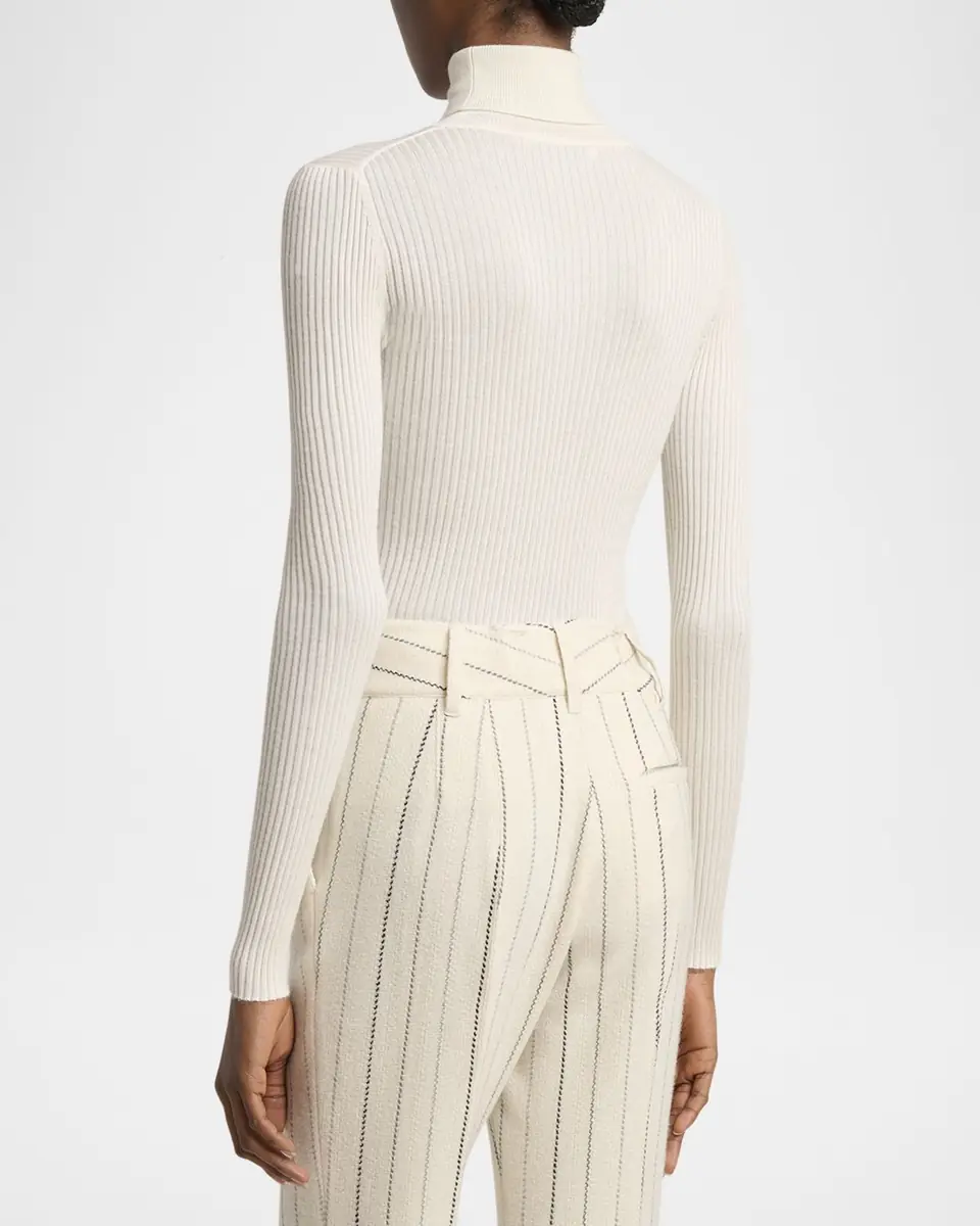 Gabriela Hearst Peppe Cashmere Silk Turtleneck Sweater | Thumbnail 2