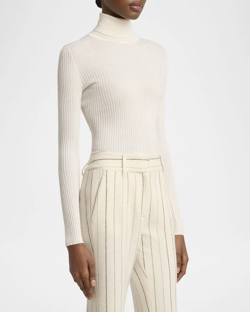 Gabriela Hearst Peppe Cashmere Silk Turtleneck Sweater | Thumbnail 3