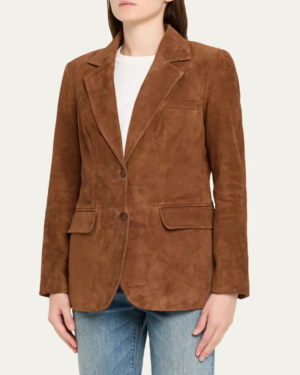 SPRWMN Suede Classic Blazer | Thumbnail 4