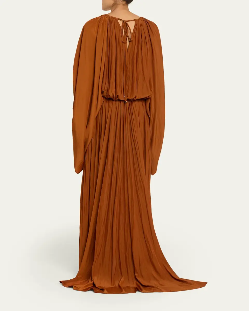 Lanvin Pleated Waisted Gown | Thumbnail 3 Lanvin Pleated Waisted Gown | Thumbnail 3