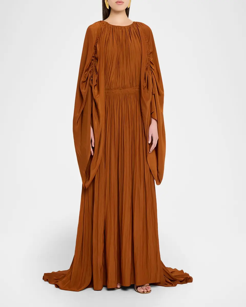 Lanvin Pleated Waisted Gown | Thumbnail 6 Lanvin Pleated Waisted Gown | Thumbnail 6