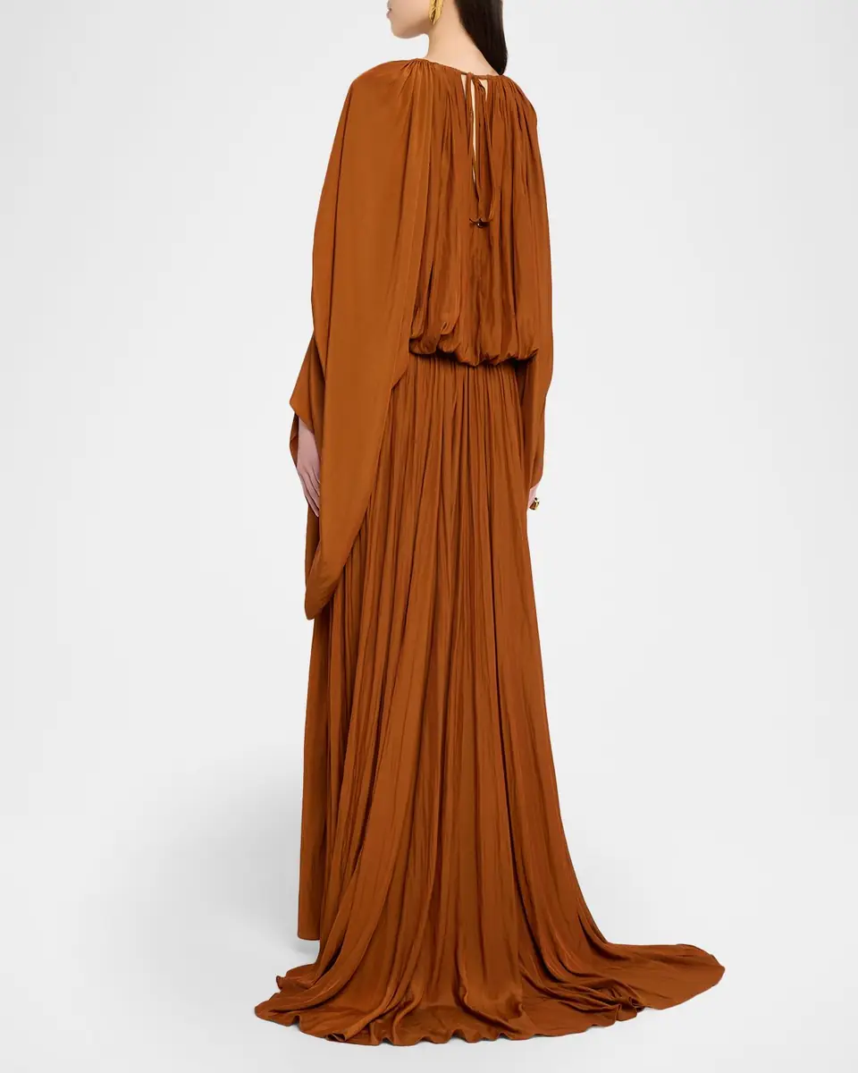 Lanvin Pleated Waisted Gown | Thumbnail 7 Lanvin Pleated Waisted Gown | Thumbnail 7