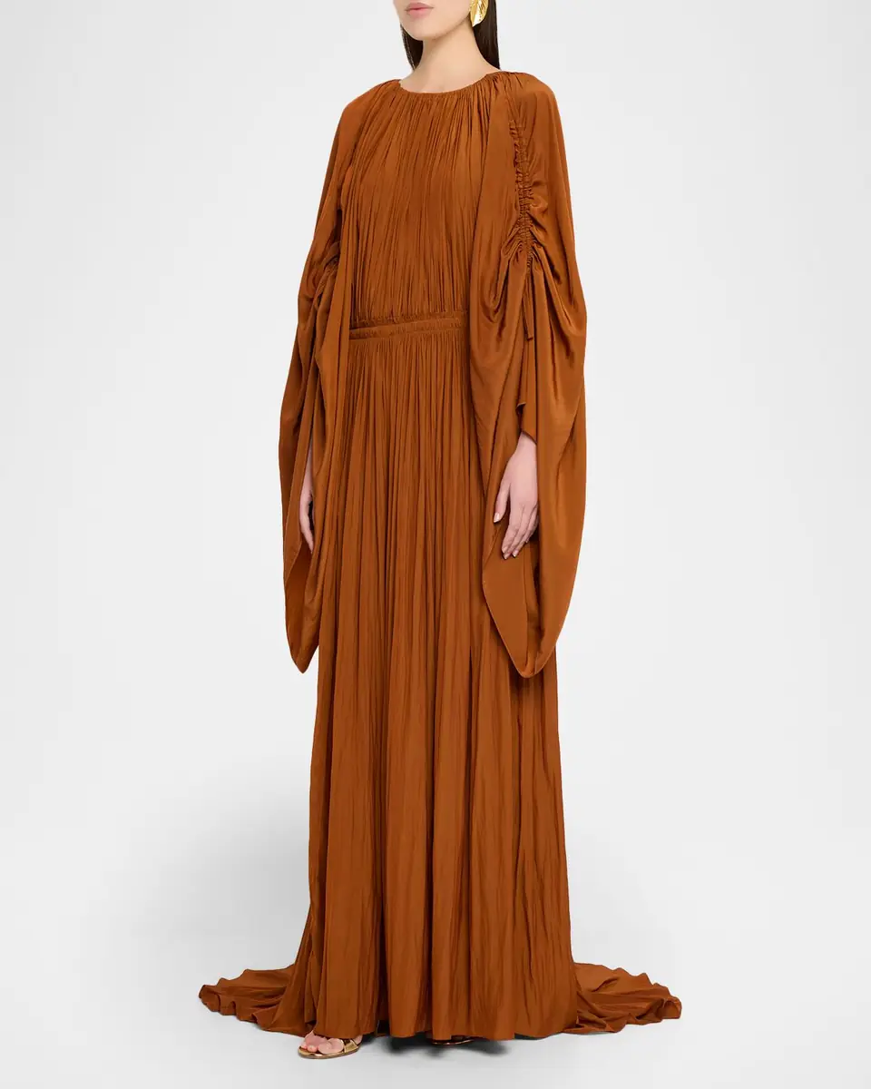 Lanvin Pleated Waisted Gown | Thumbnail 8 Lanvin Pleated Waisted Gown | Thumbnail 8