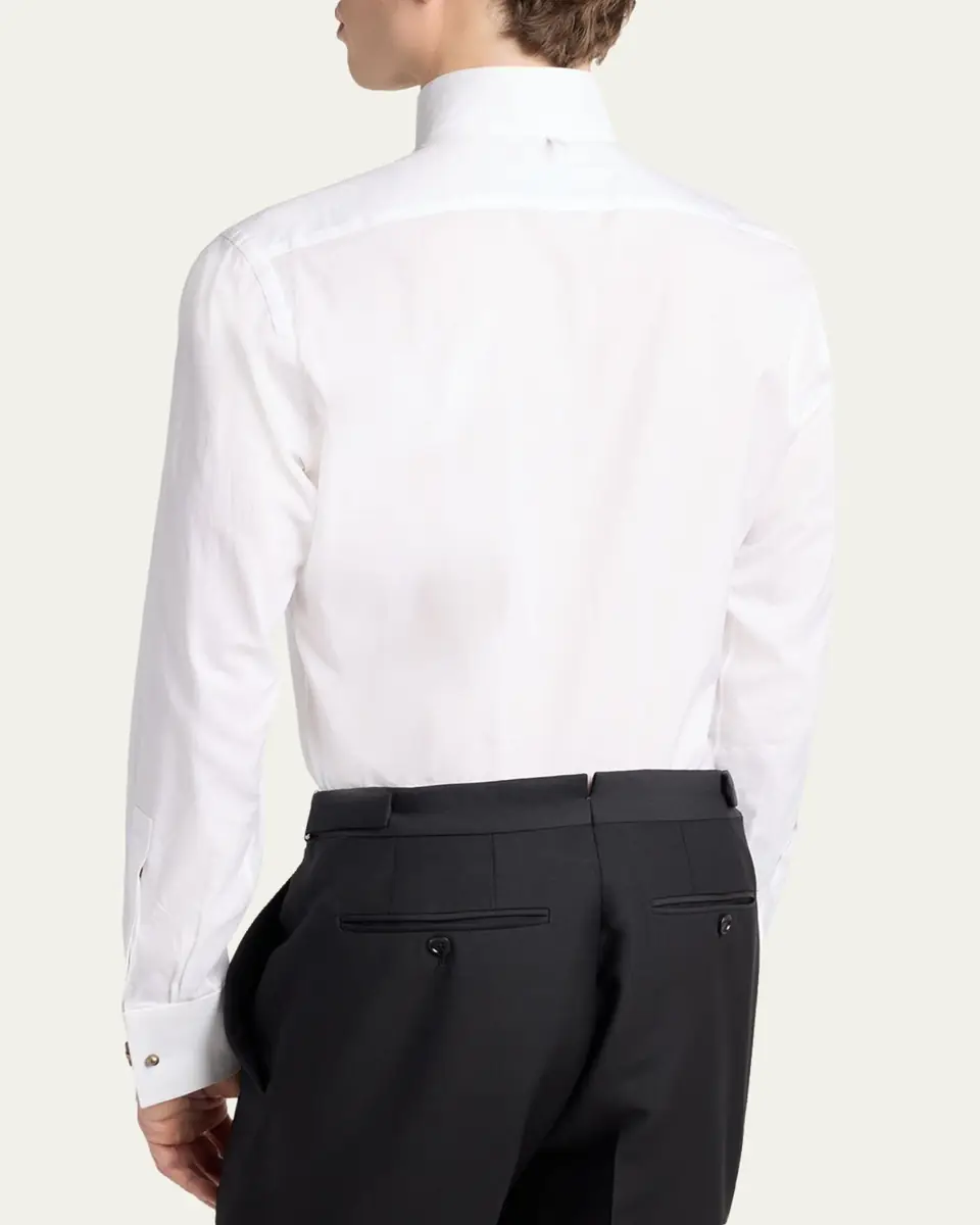 Tom Ford Men's Cocktail Voile Slim-Fit Dress Shirt | Thumbnail 3 Tom Ford Men's Cocktail Voile Slim-Fit Dress Shirt | Thumbnail 3