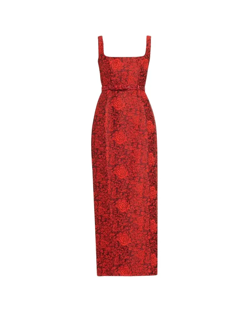 Bora Rose Brocade Long Dress Bora Rose Brocade Long Dress