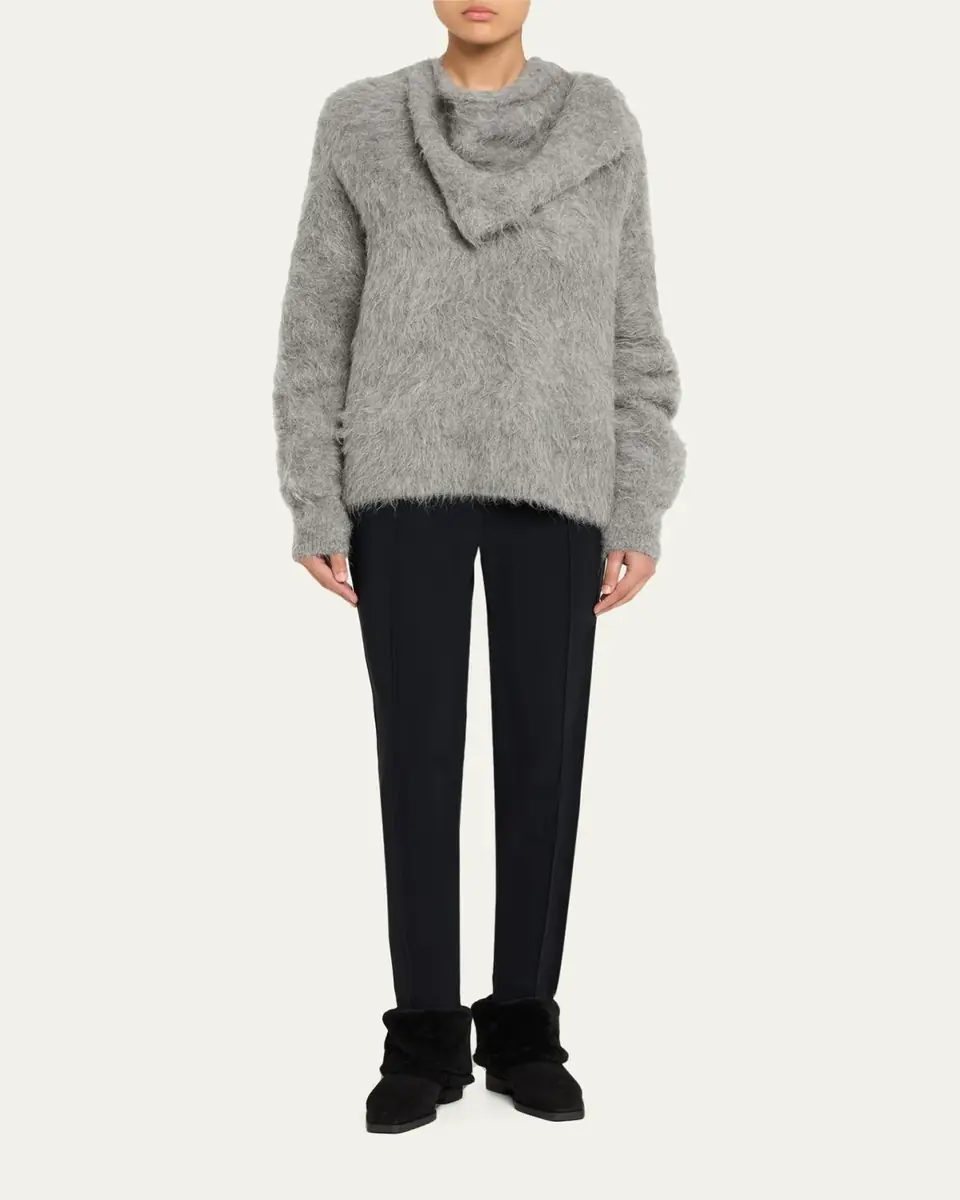 Toteme Fold Down Shearling Suede Ankle Boots | Thumbnail 3 Toteme Fold Down Shearling Suede Ankle Boots | Thumbnail 3