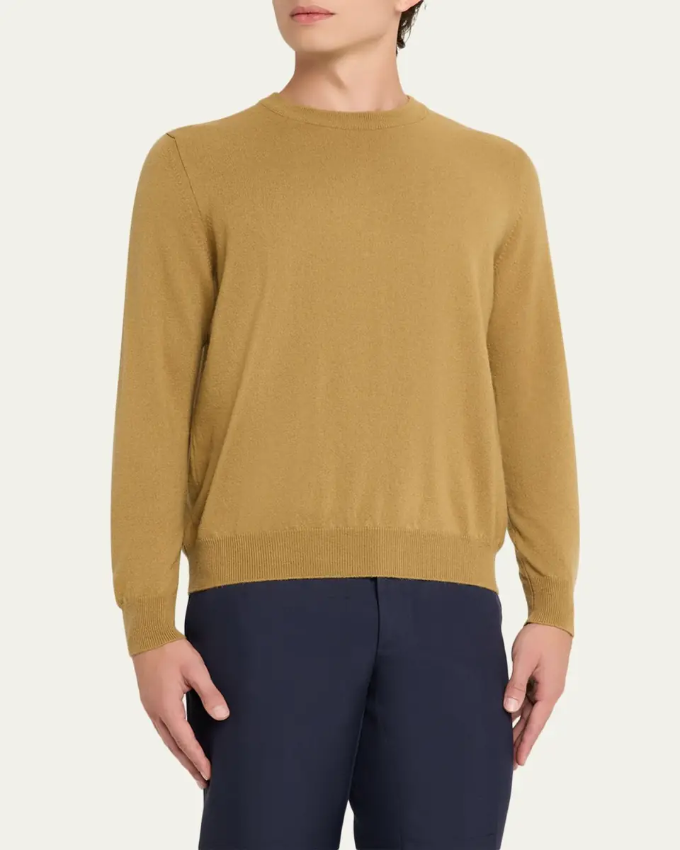 Kiton Men's 12GG Cashmere Knit Crewneck Sweater | Thumbnail 4