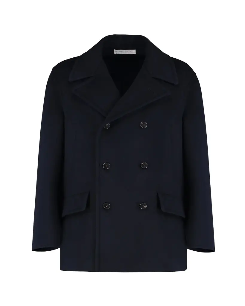 Umit Benan Men's The Good Men Cashmere and Virgin Wool Peacoat | Image 1 Umit Benan Men's The Good Men Cashmere and Virgin Wool Peacoat | Image 1