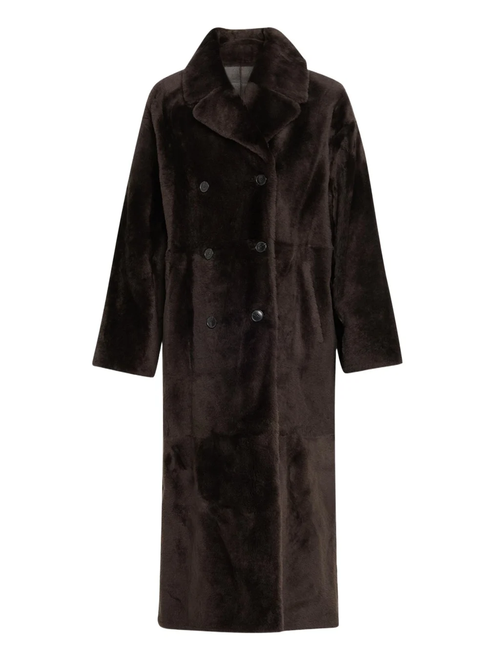 Lacon Double-Breasted Shearling Coat Lacon Double-Breasted Shearling Coat