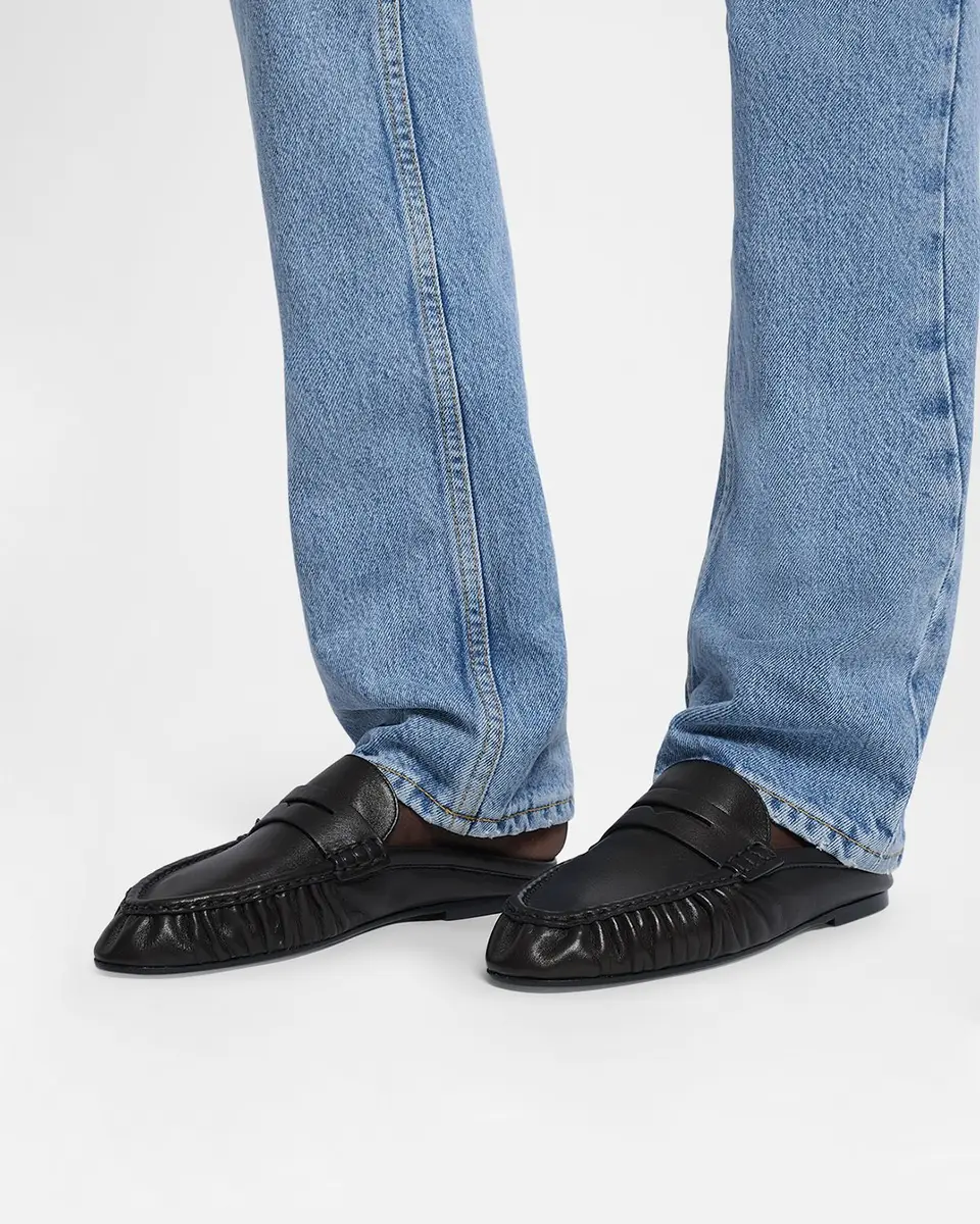 Saint Laurent Le Loafer Leather Penny Loafer Mules | Thumbnail 2