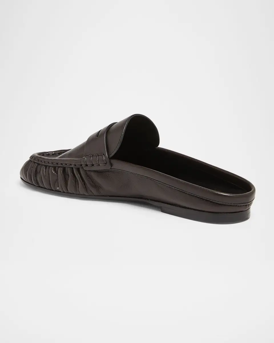 Saint Laurent Le Loafer Leather Penny Loafer Mules | Thumbnail 4