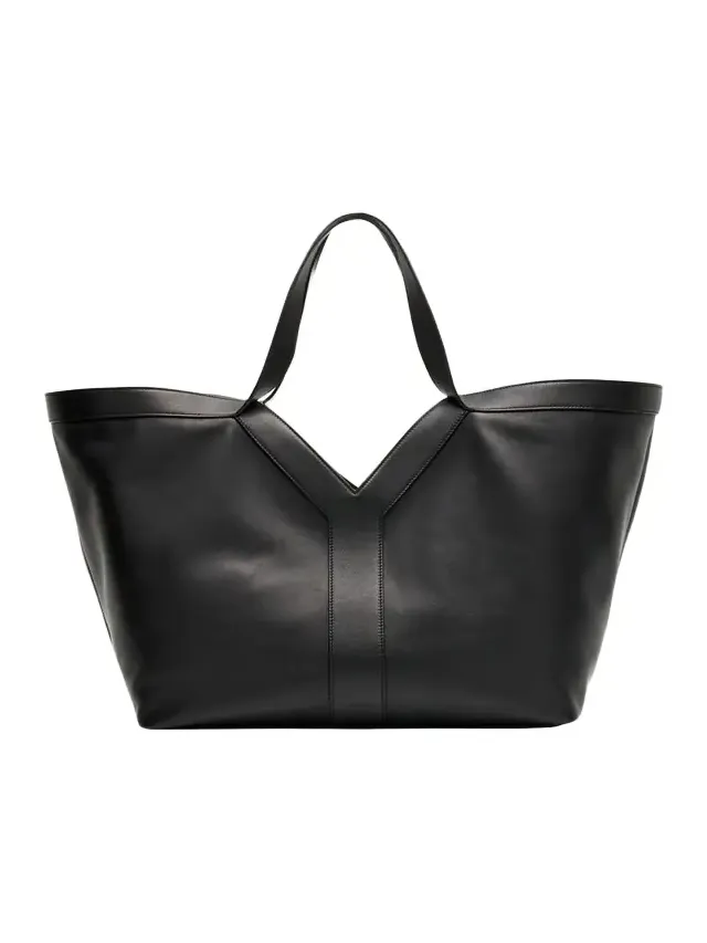 Saint Laurent Y Stitch Tote Bag in Calfskin Leather