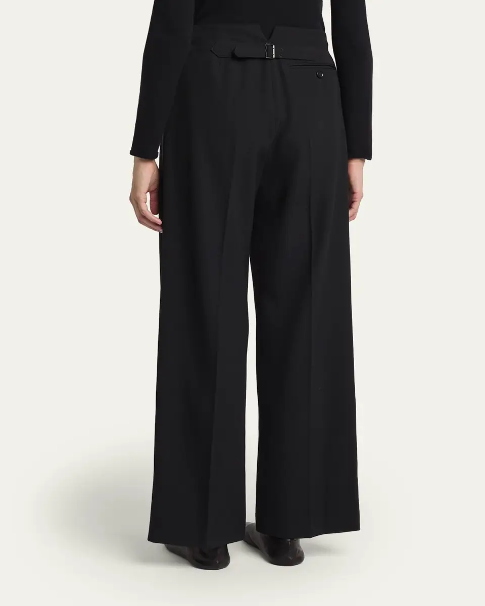 The Row Felicita Double Pleated Wide-Leg Tuxedo Pants | Thumbnail 3 The Row Felicita Double Pleated Wide-Leg Tuxedo Pants | Thumbnail 3