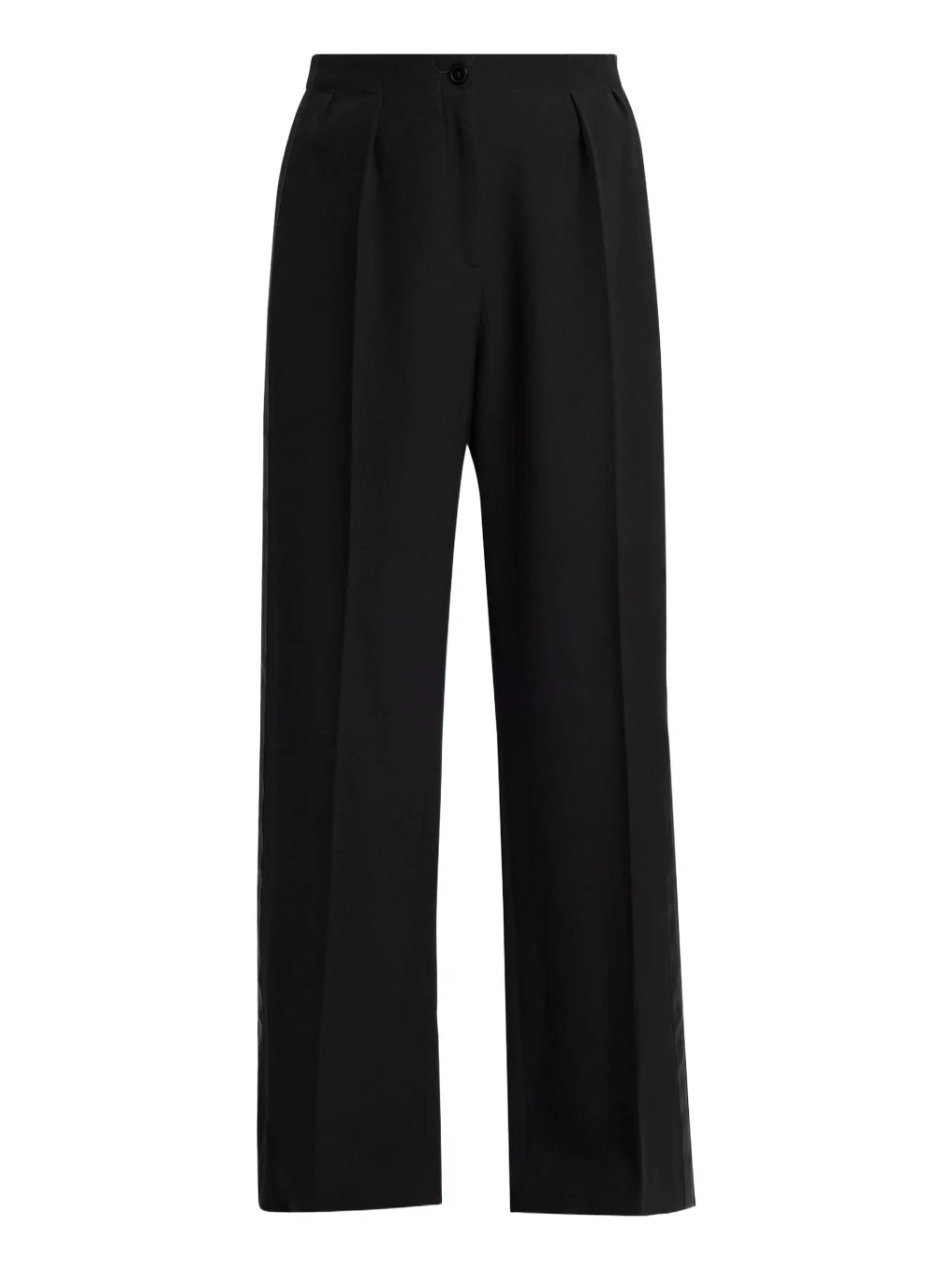Felicita Double Pleated Wide-Leg Tuxedo Pants Felicita Double Pleated Wide-Leg Tuxedo Pants
