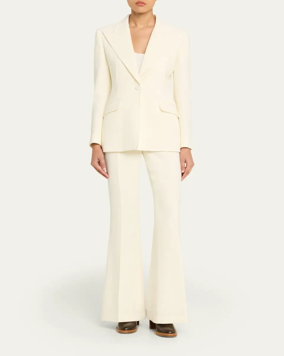 Gabriela Hearst Rhein Flare-Leg Virgin Wool Pants | Thumbnail 2 Gabriela Hearst Rhein Flare-Leg Virgin Wool Pants | Thumbnail 2