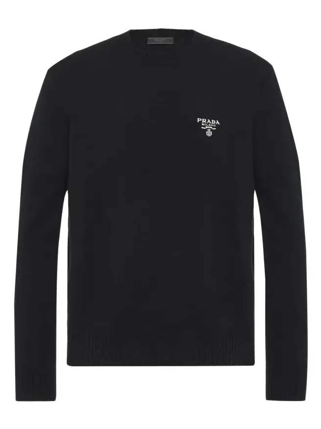 Men's Cashmere Logo Crewneck Sweater