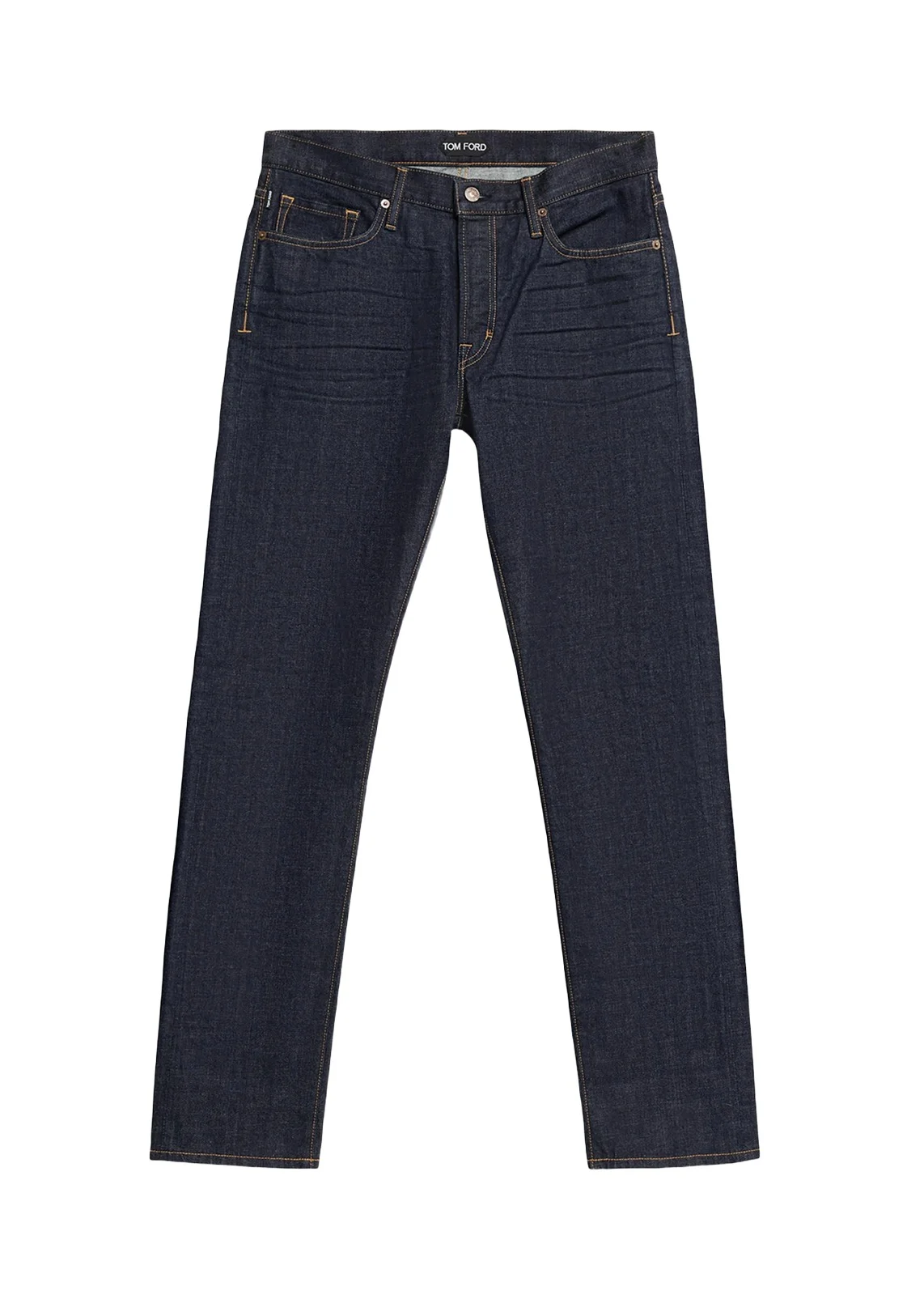 Men's Dark Rinse Selvedge Straight-Fit Jeans