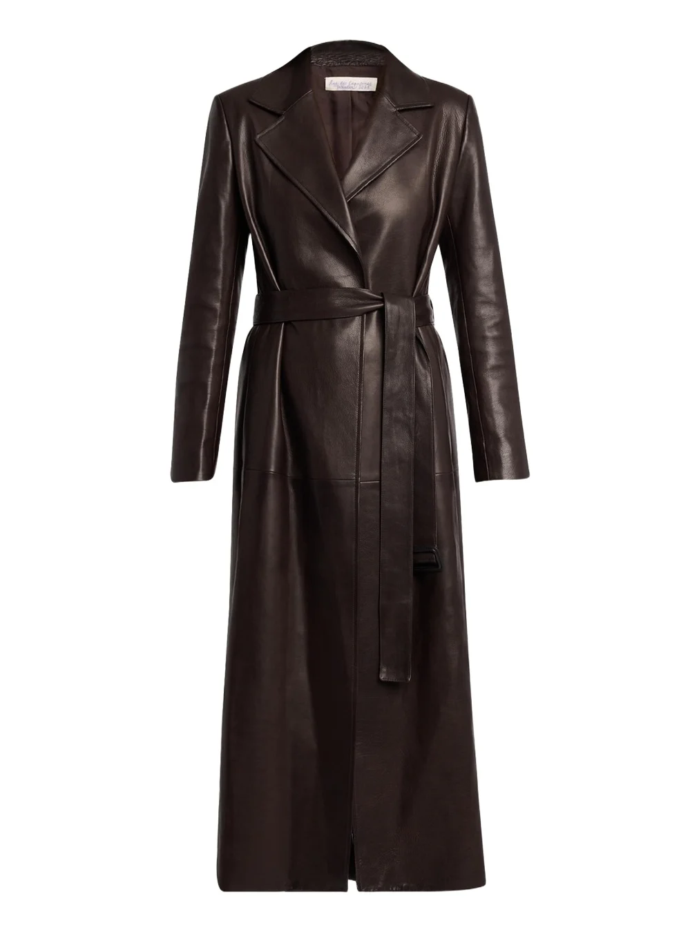 Raisa Belted Leather Coat Raisa Belted Leather Coat