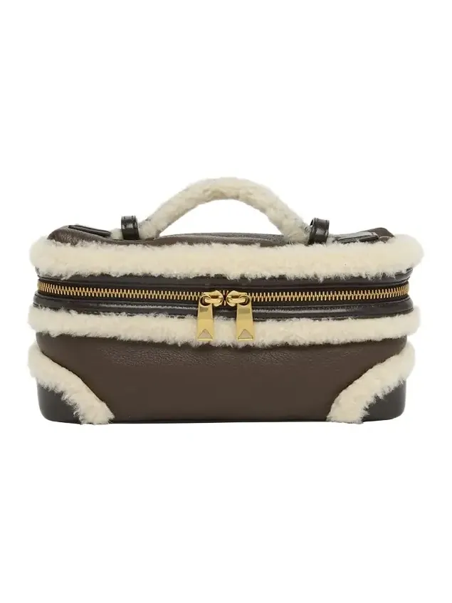 Bang Bang Shearling Vanity Top-Handle Bag Bang Bang Shearling Vanity Top-Handle Bag