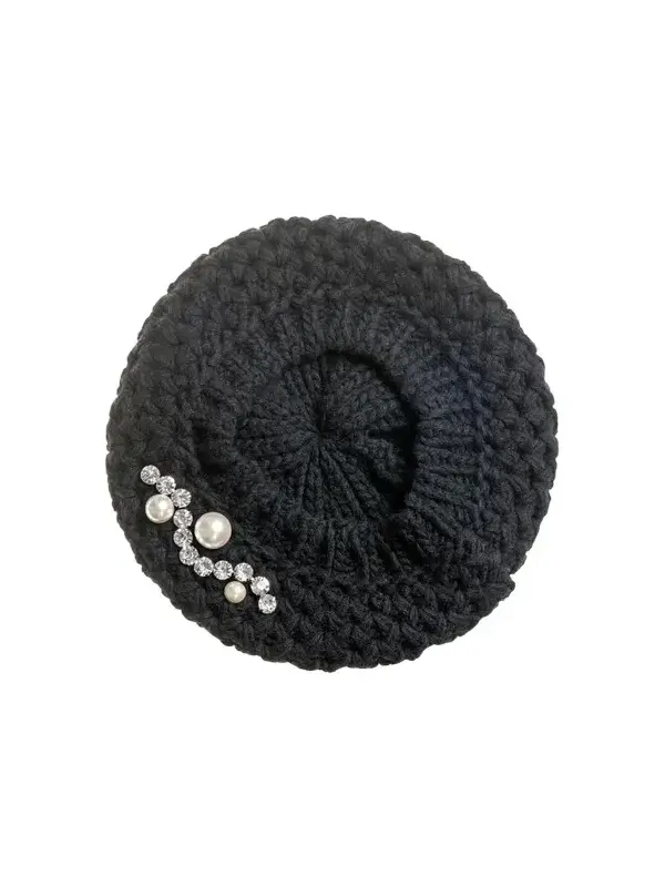 Embellished Cashmere Beret