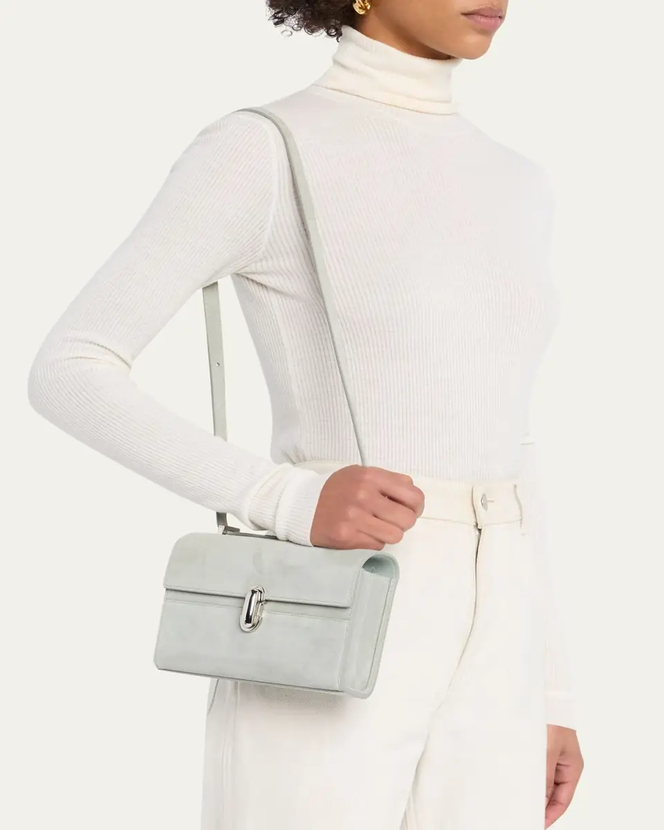 Savette The Symmetry 19 Suede Crossbody Bag | Thumbnail 3 Savette The Symmetry 19 Suede Crossbody Bag | Thumbnail 3