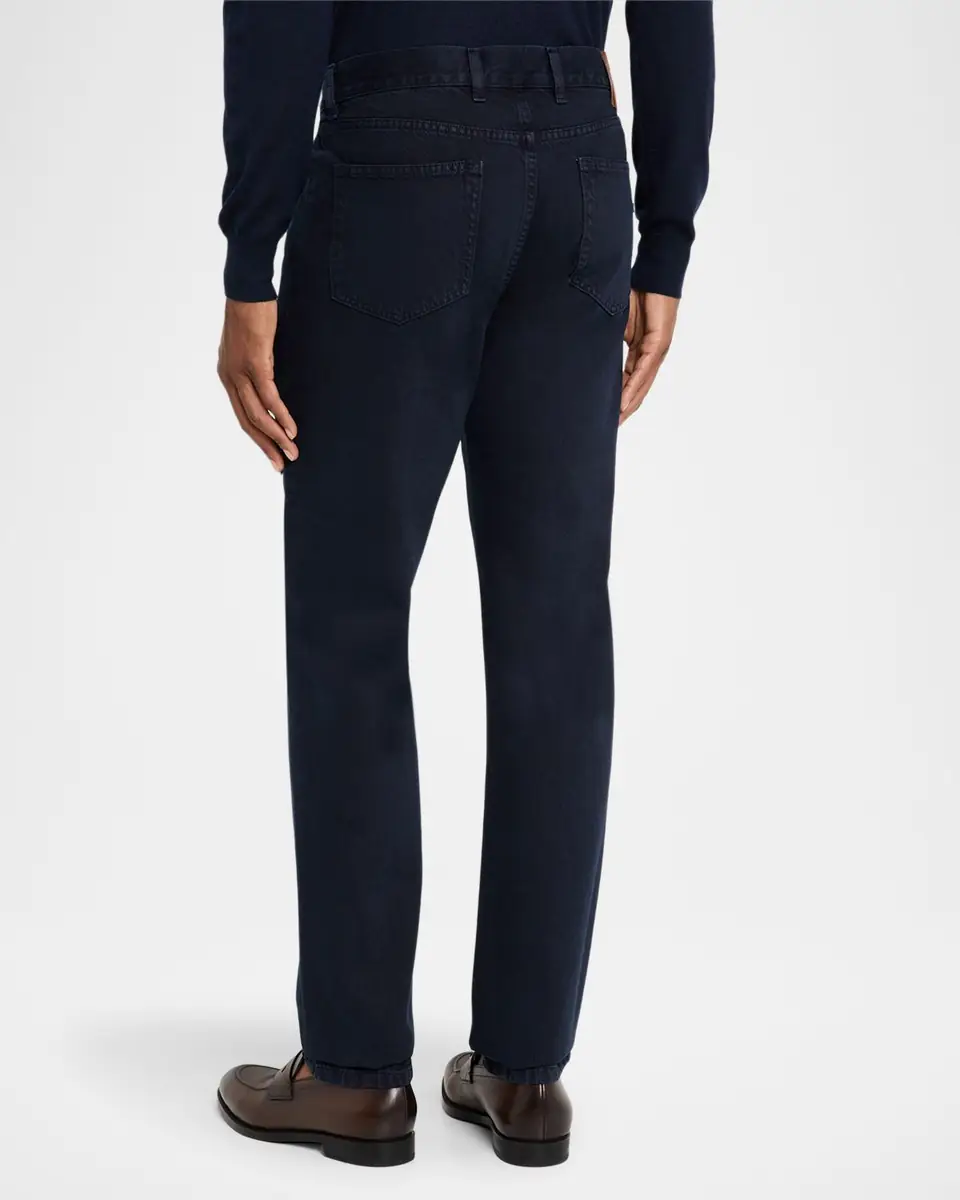 ZEGNA Men's Slim-Fit Marbled Cotton Five-Pocket Pants | Thumbnail 2