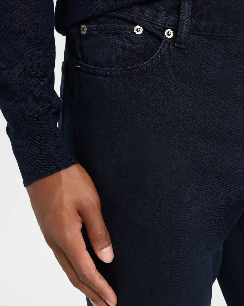 ZEGNA Men's Slim-Fit Marbled Cotton Five-Pocket Pants | Thumbnail 4