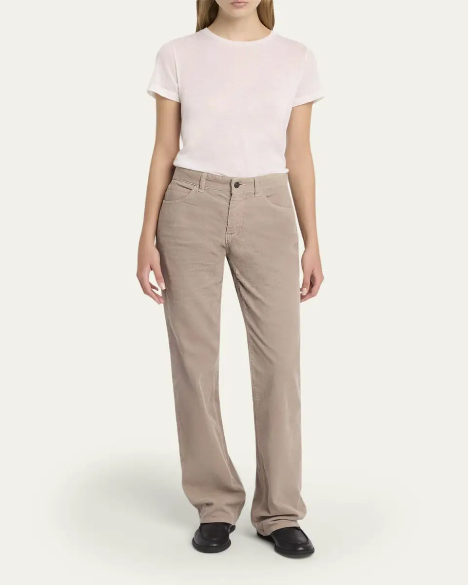 The Row Carlyl Corduroy Straight-Leg Pants | Thumbnail 2