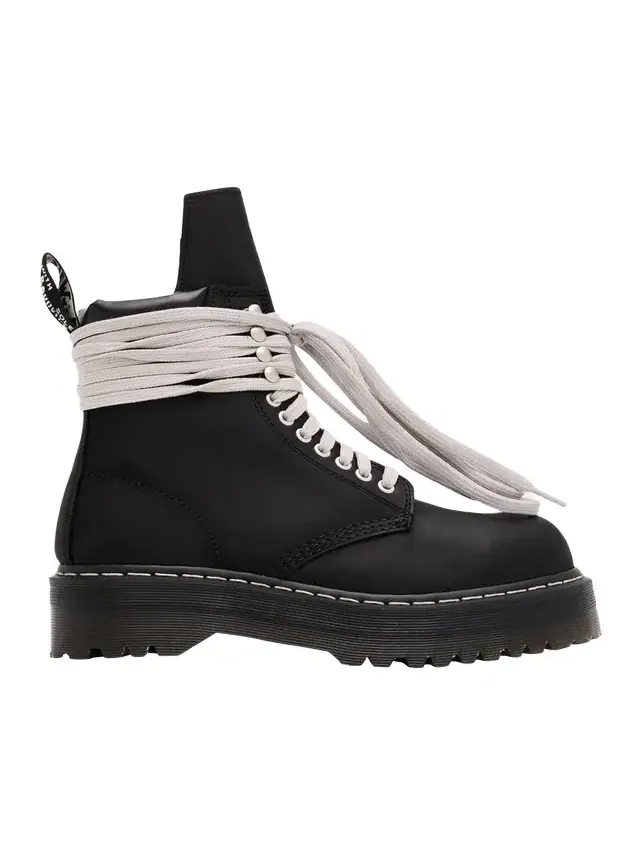 x Dr. Martens Quad Sole Steel Toe Leather Ankle Boots
