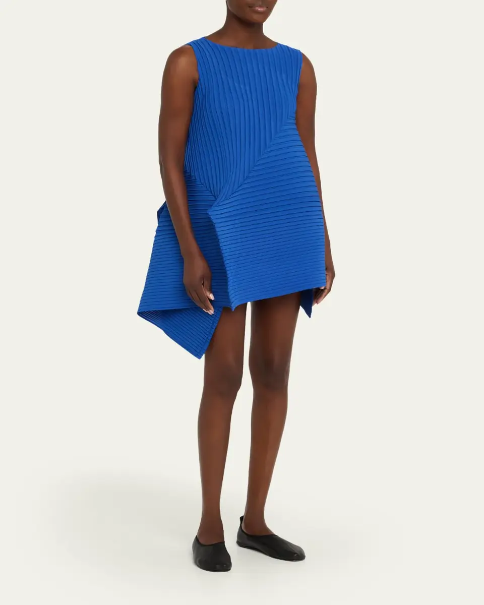 Issey Miyake Fold Pleats Mini Dress | Thumbnail 4
