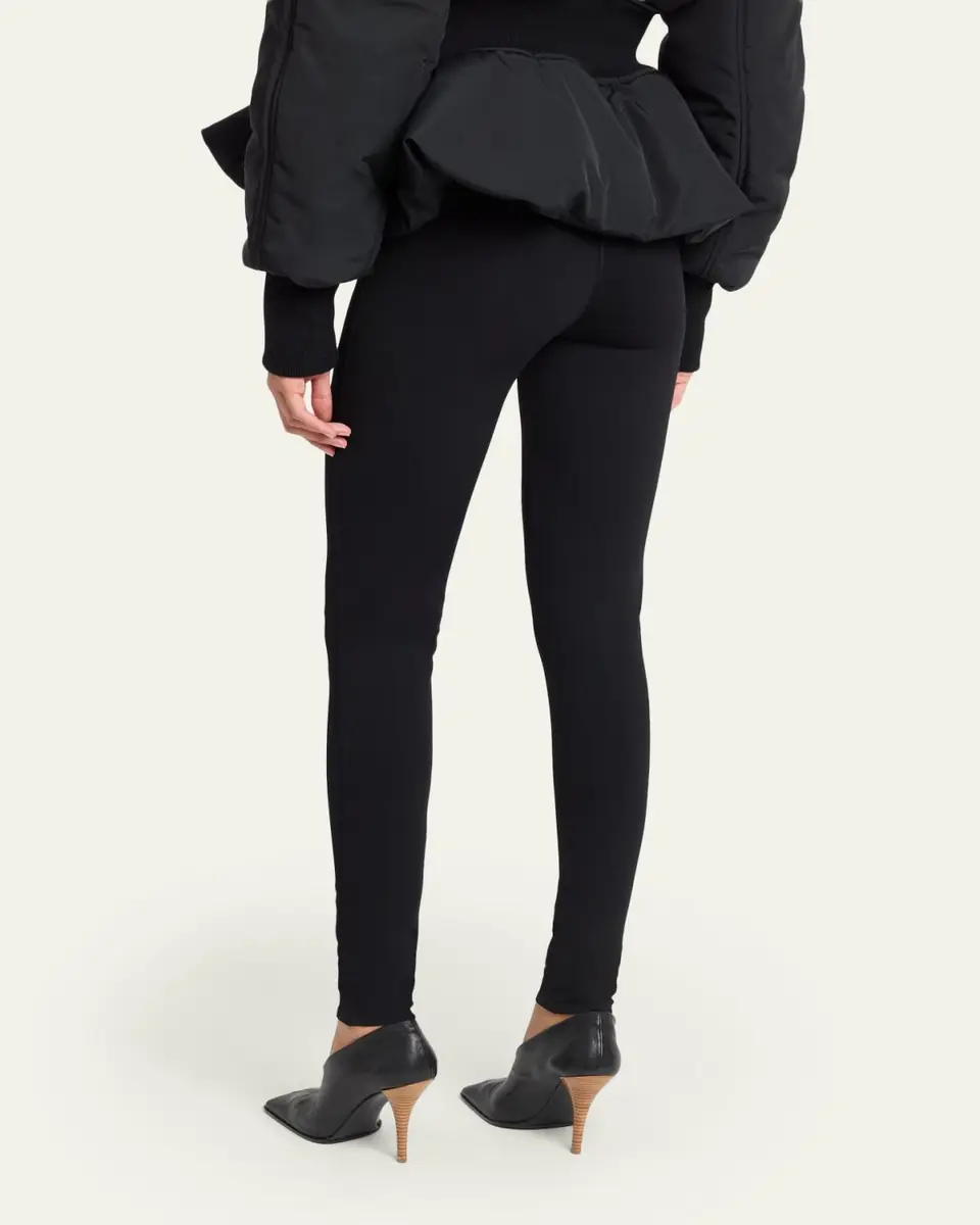 Alaïa High-Rise Rib Yoke Leggings | Thumbnail 3 Alaïa High-Rise Rib Yoke Leggings | Thumbnail 3