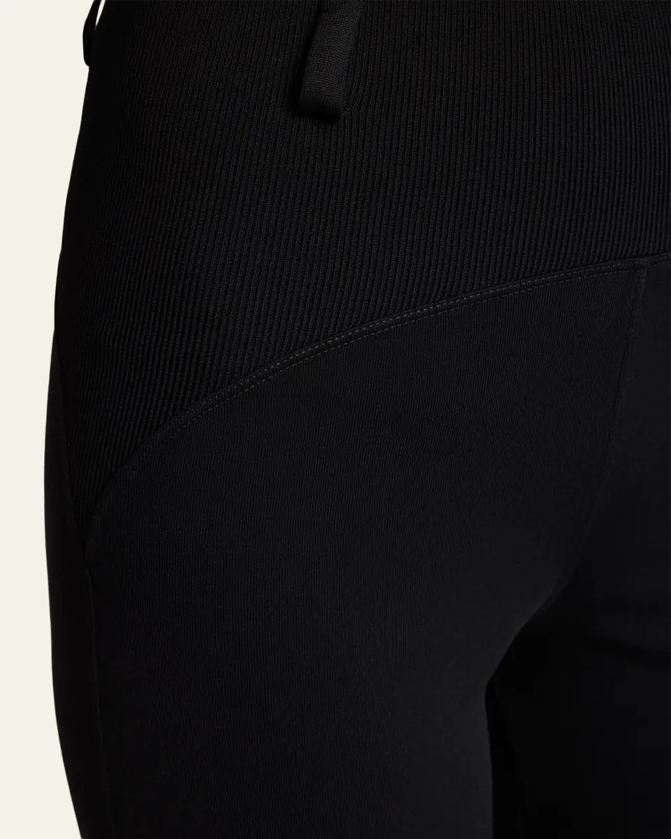 Alaïa High-Rise Rib Yoke Leggings | Thumbnail 5 Alaïa High-Rise Rib Yoke Leggings | Thumbnail 5