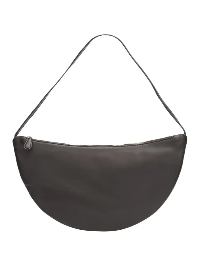 Izzy Small Crescent Shoulder Bag in Leather Izzy Small Crescent Shoulder Bag in Leather
