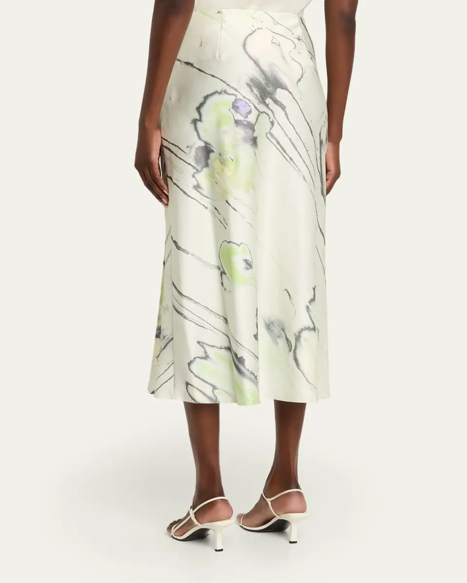Jason Wu Collection Watercolor Crepe Satin Slip Midi Skirt | Thumbnail 3 Jason Wu Collection Watercolor Crepe Satin Slip Midi Skirt | Thumbnail 3