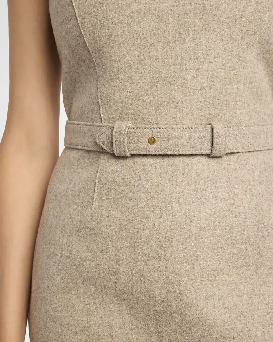 The Row Vadira Sleeveless Belted Wool Midi Dress | Thumbnail 9 The Row Vadira Sleeveless Belted Wool Midi Dress | Thumbnail 9