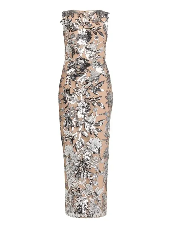 Violet Silver Sequin Maxi Dress Violet Silver Sequin Maxi Dress