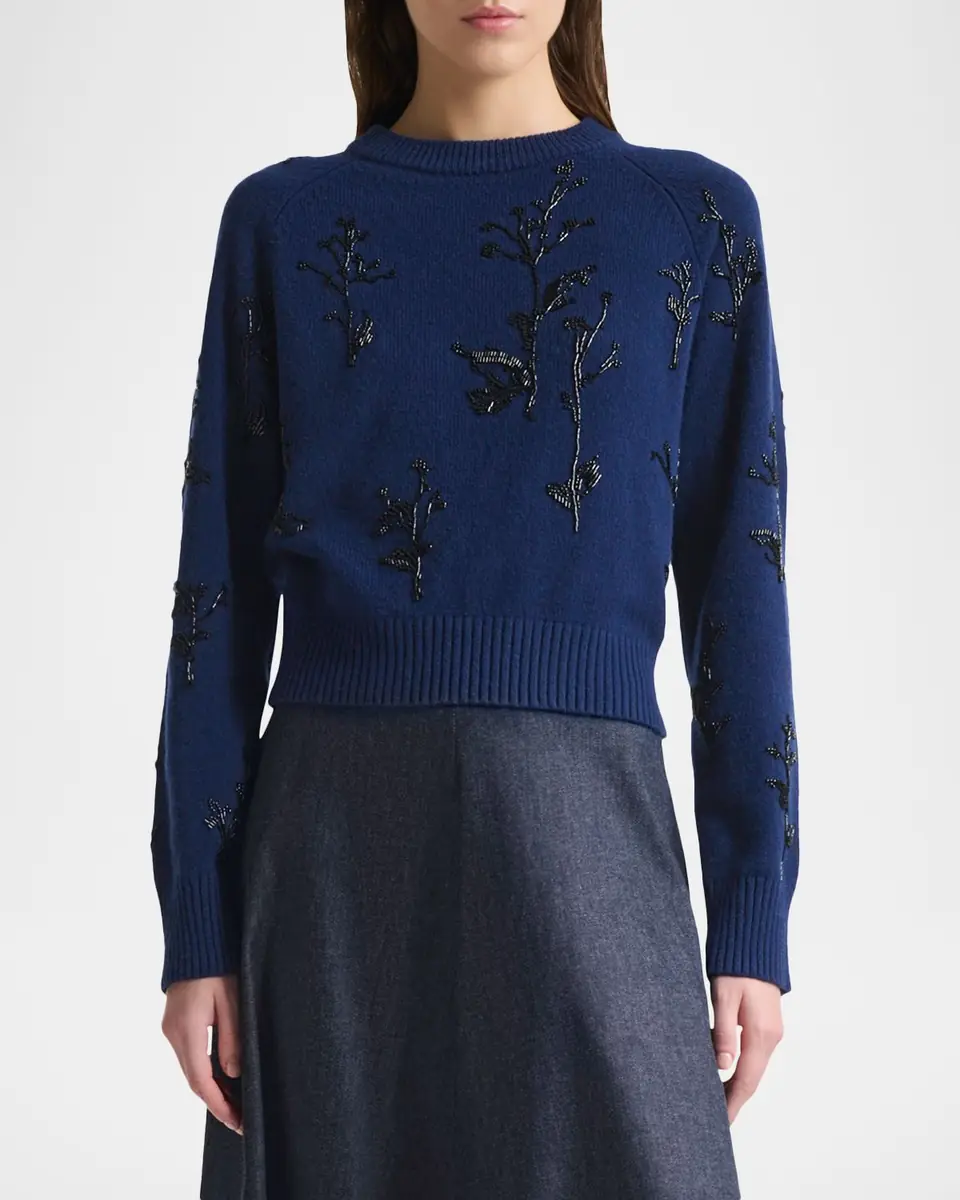 Altuzarra Paulie Beaded Crewneck Sweater | Thumbnail 17 Altuzarra Paulie Beaded Crewneck Sweater | Thumbnail 17