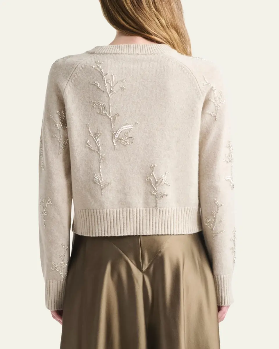 Altuzarra Paulie Beaded Crewneck Sweater | Thumbnail 3 Altuzarra Paulie Beaded Crewneck Sweater | Thumbnail 3
