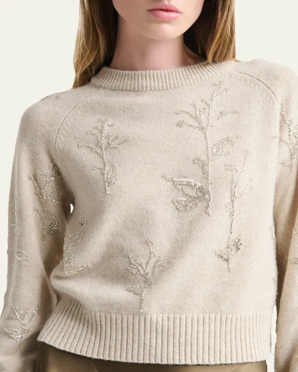 Altuzarra Paulie Beaded Crewneck Sweater | Thumbnail 5 Altuzarra Paulie Beaded Crewneck Sweater | Thumbnail 5