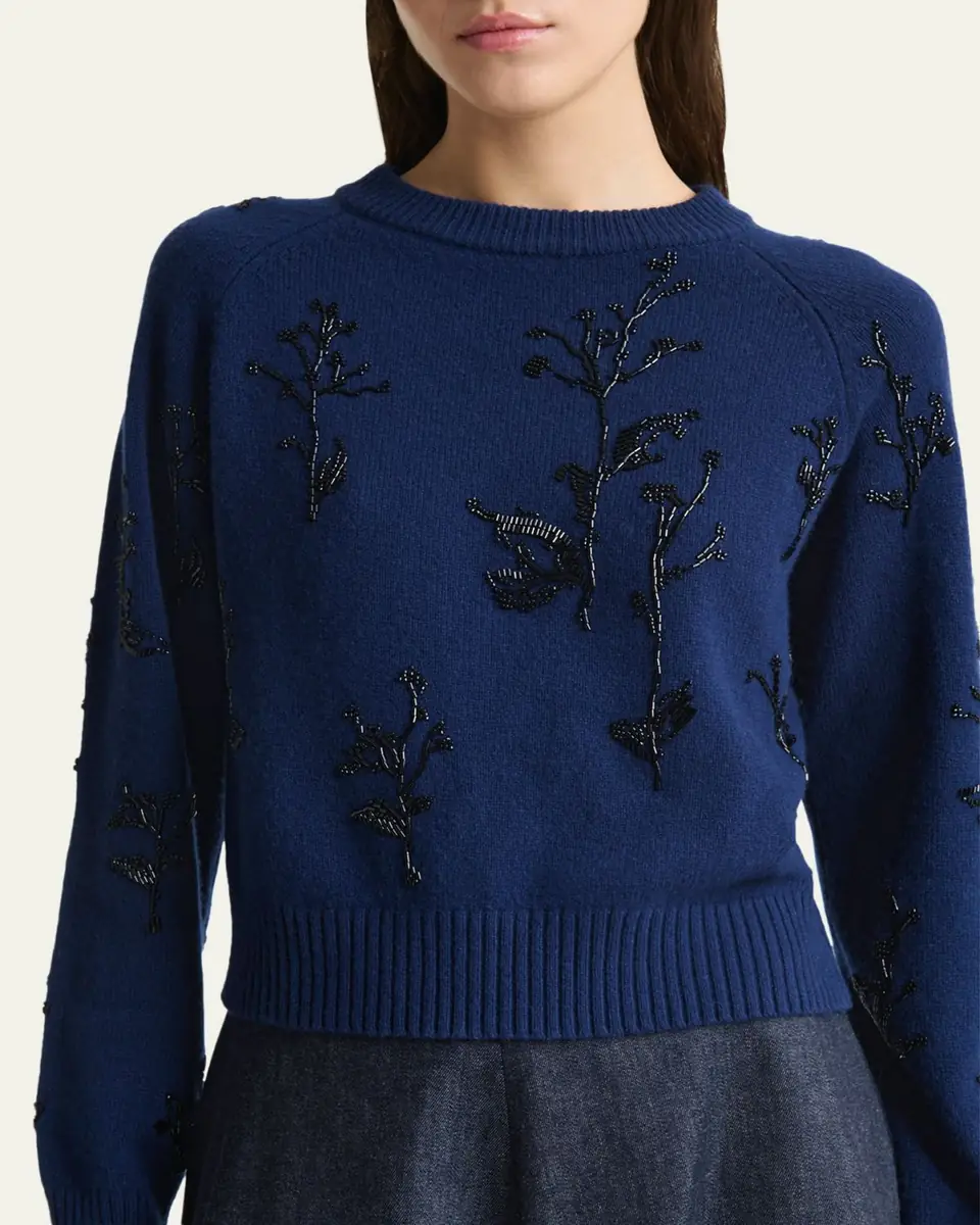Altuzarra Paulie Beaded Crewneck Sweater | Thumbnail 10 Altuzarra Paulie Beaded Crewneck Sweater | Thumbnail 10