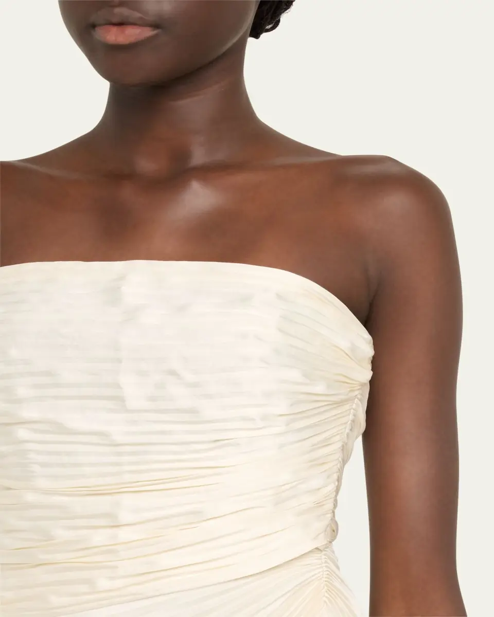 A.L.C. Bianca Pleated Strapless Gown | Thumbnail 9 A.L.C. Bianca Pleated Strapless Gown | Thumbnail 9