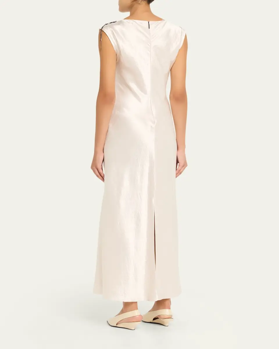 Jason Wu Collection Embellished Washed Twill Column Gown | Thumbnail 3 Jason Wu Collection Embellished Washed Twill Column Gown | Thumbnail 3