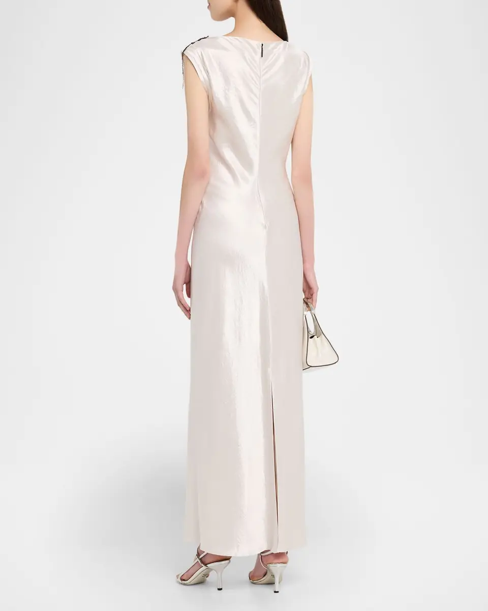 Jason Wu Collection Embellished Washed Twill Column Gown | Thumbnail 7 Jason Wu Collection Embellished Washed Twill Column Gown | Thumbnail 7