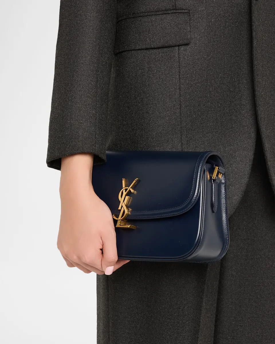 Saint Laurent Solferino Medium YSL Shoulder Bag in Smooth Leather | Thumbnail 21 Saint Laurent Solferino Medium YSL Shoulder Bag in Smooth Leather | Thumbnail 21