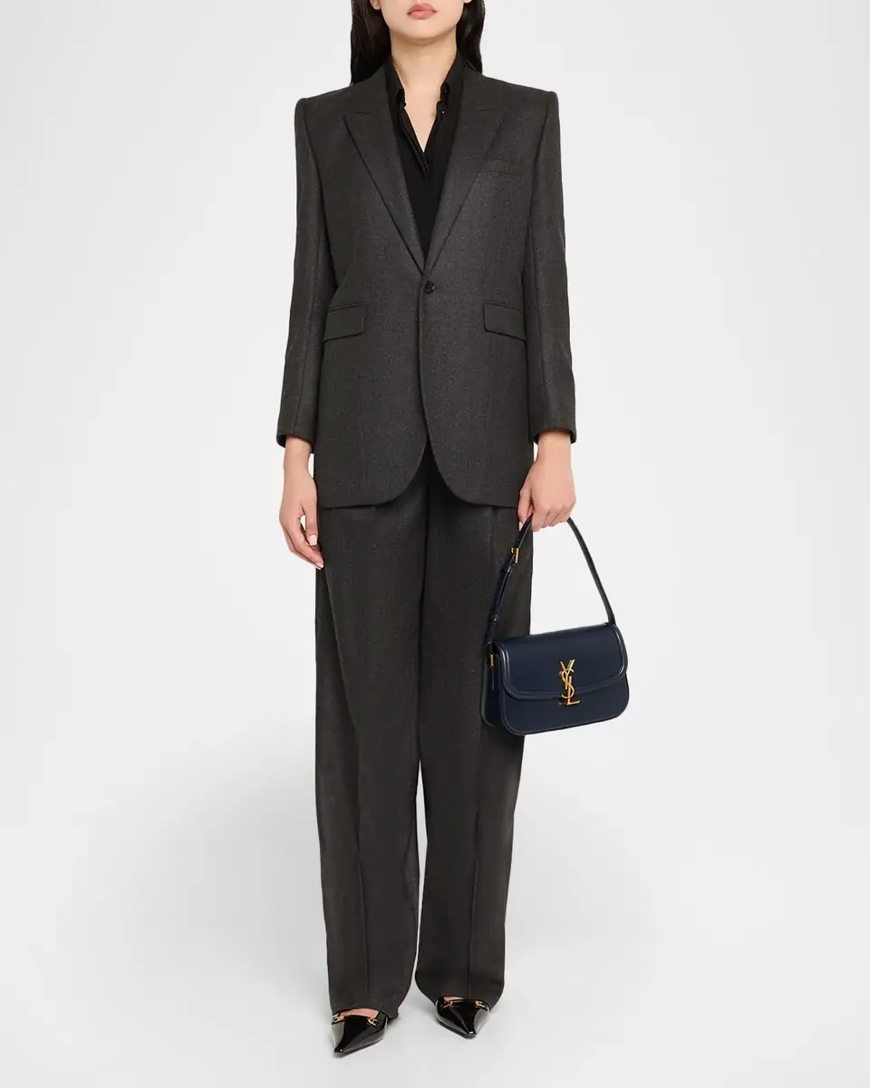 Saint Laurent Solferino Medium YSL Shoulder Bag in Smooth Leather | Thumbnail 24 Saint Laurent Solferino Medium YSL Shoulder Bag in Smooth Leather | Thumbnail 24