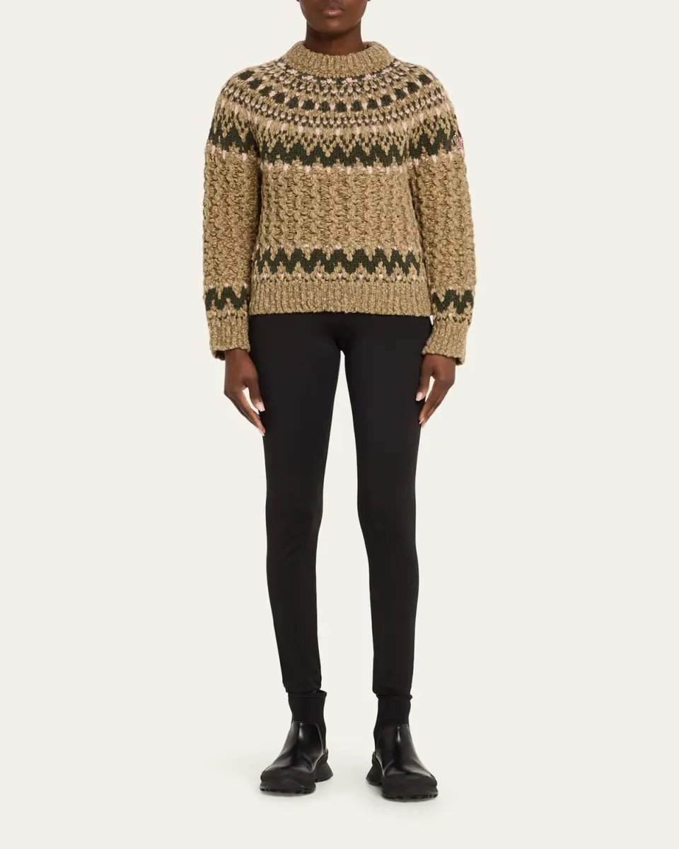Moncler Grenoble Cable-Knit Fairisle Sweater | Thumbnail 2 Moncler Grenoble Cable-Knit Fairisle Sweater | Thumbnail 2