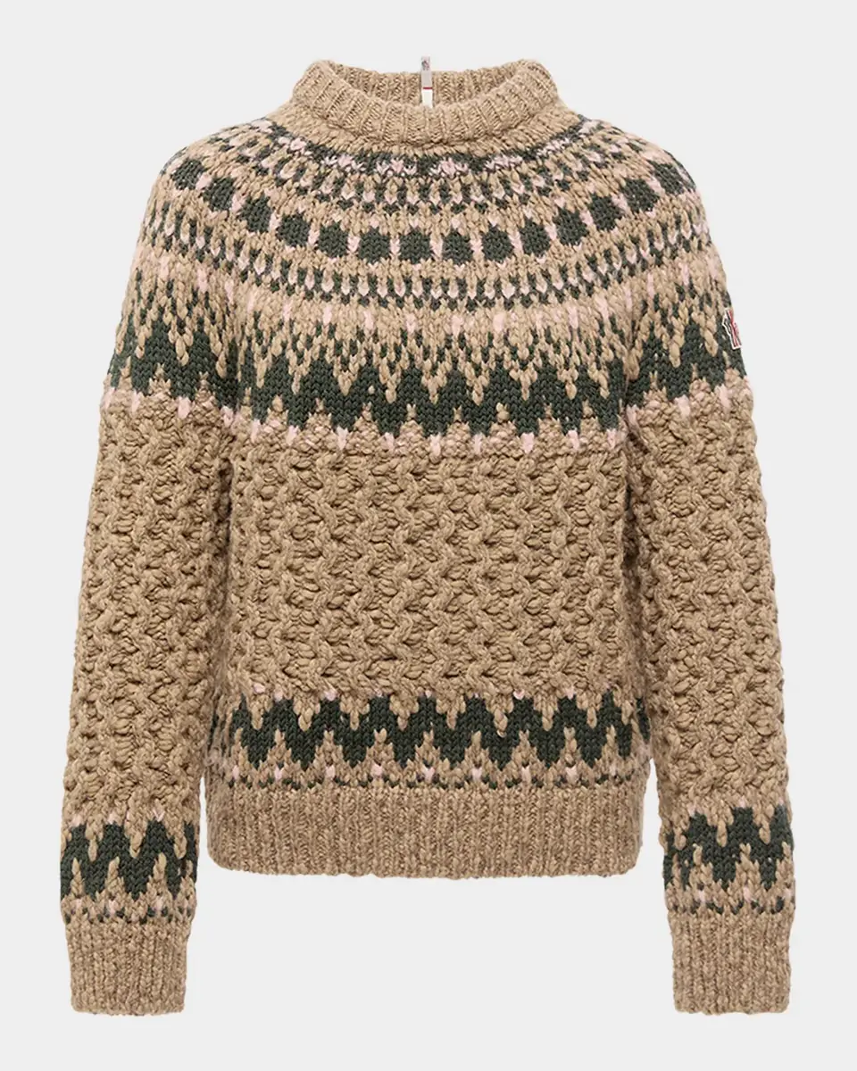 Moncler Grenoble Cable-Knit Fairisle Sweater | Thumbnail 11 Moncler Grenoble Cable-Knit Fairisle Sweater | Thumbnail 11