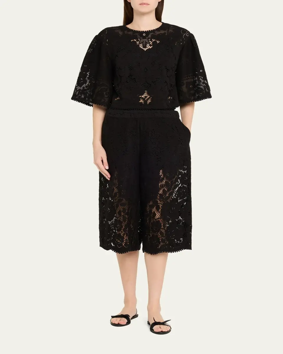 Sea Arianna Floral Lace Culottes | Thumbnail 2 Sea Arianna Floral Lace Culottes | Thumbnail 2