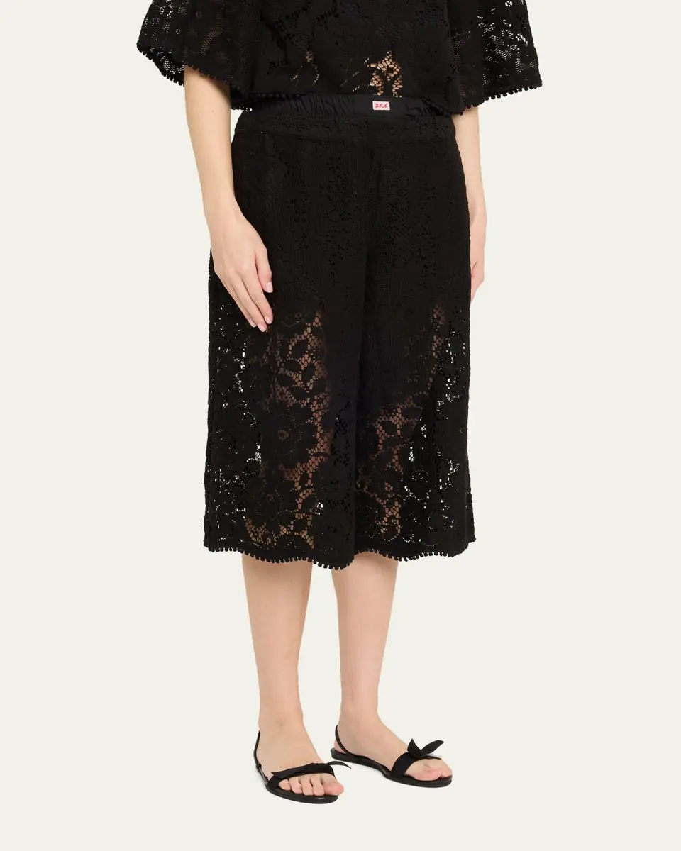 Sea Arianna Floral Lace Culottes | Thumbnail 4 Sea Arianna Floral Lace Culottes | Thumbnail 4
