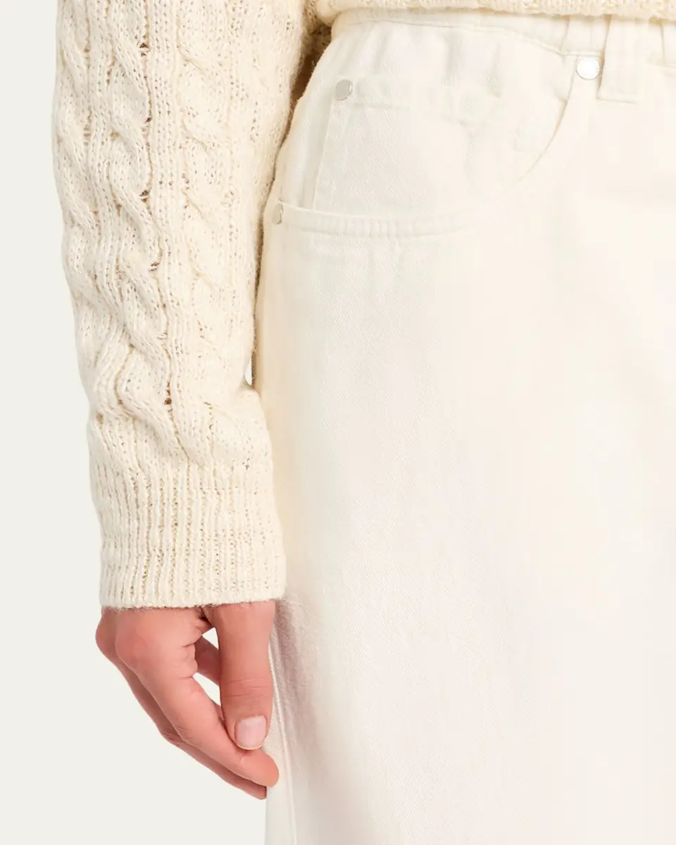 Brunello Cucinelli Dyed Cotton-Linen Wide-Leg Pants | Thumbnail 5 Brunello Cucinelli Dyed Cotton-Linen Wide-Leg Pants | Thumbnail 5